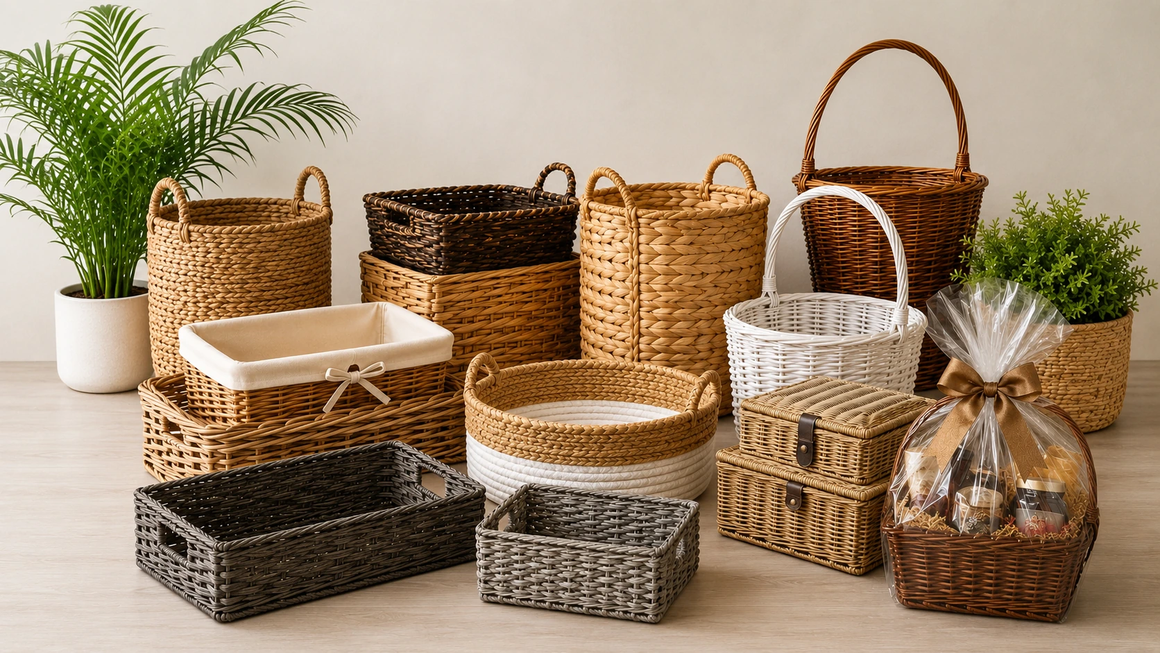 Wholesale baskets: wicker, woven and gift baskets