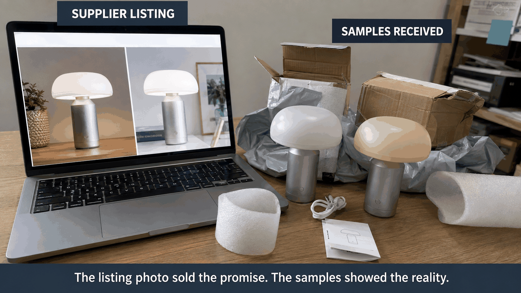 showing the gap between listing photo and reality